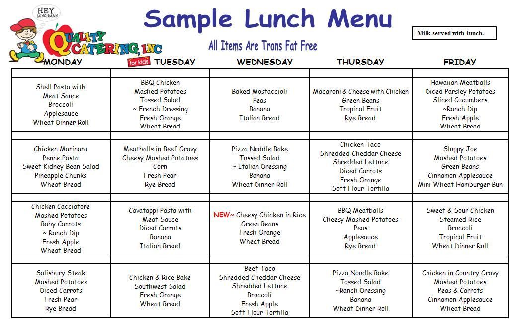 Childcare Meals B M Catering Company Kids Lunch Menu Daycare Meals Daycare Menu Childcare Meals B M Catering Company Kids Lunch Menu Daycare Meals Daycare Menu