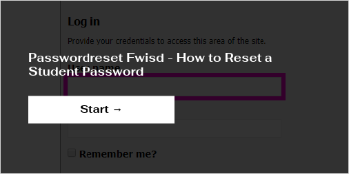 FWISD Employee Password Reset Guide