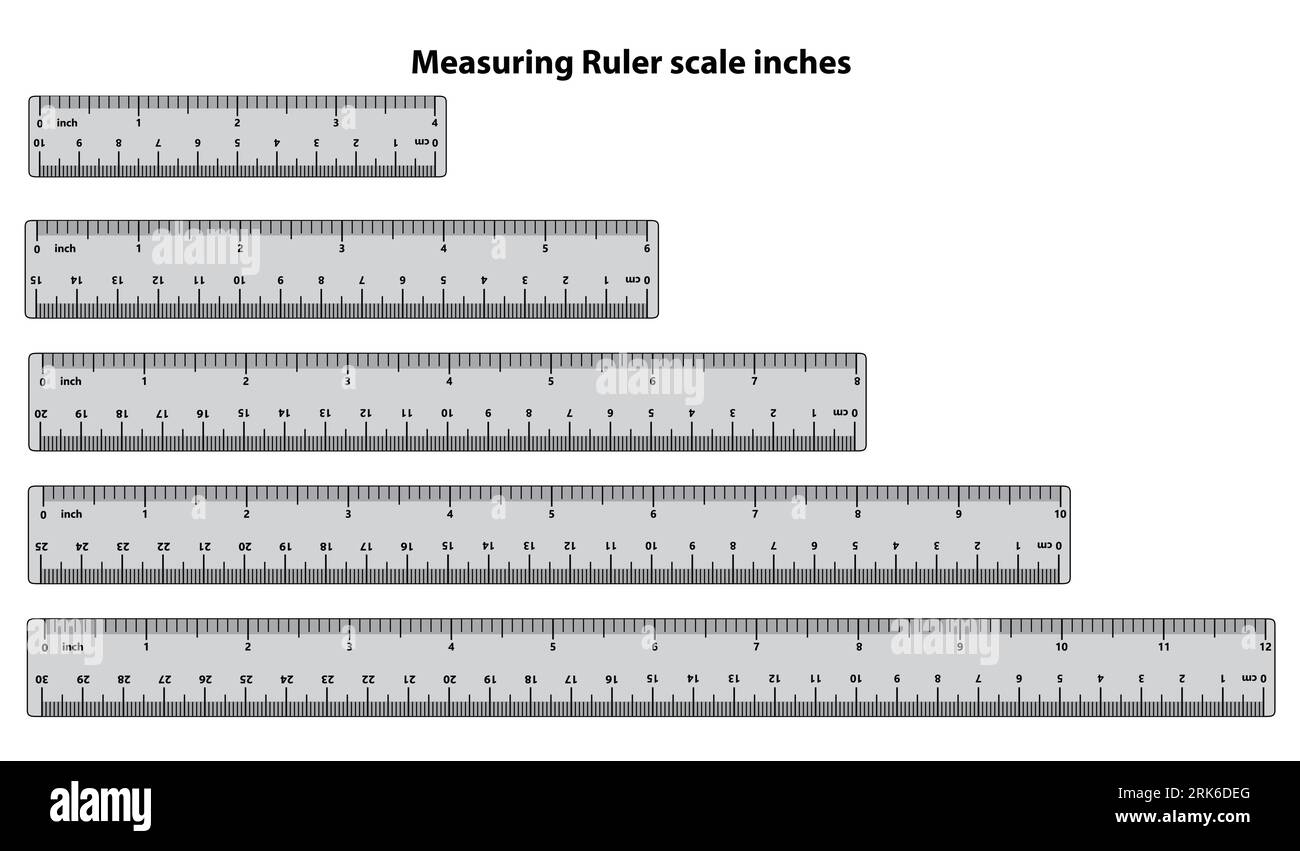 Inch And Metric Rulers Centimeters And Inches Measuring Scale Cm Metrics Indicator Precision Inch And Metric Rulers Centimeters And Inches Measuring Scale Cm Metrics Indicator Precision