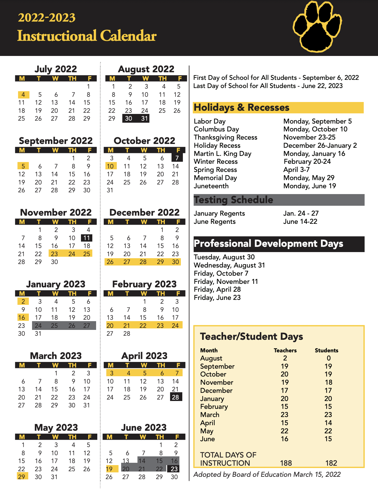 5 LCISD Calendar Tips
