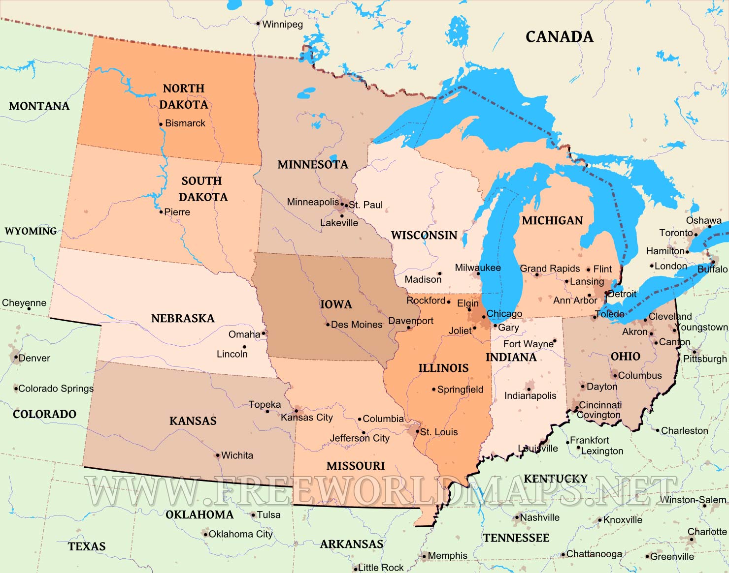 Midwest Map Guide: Navigate Cities