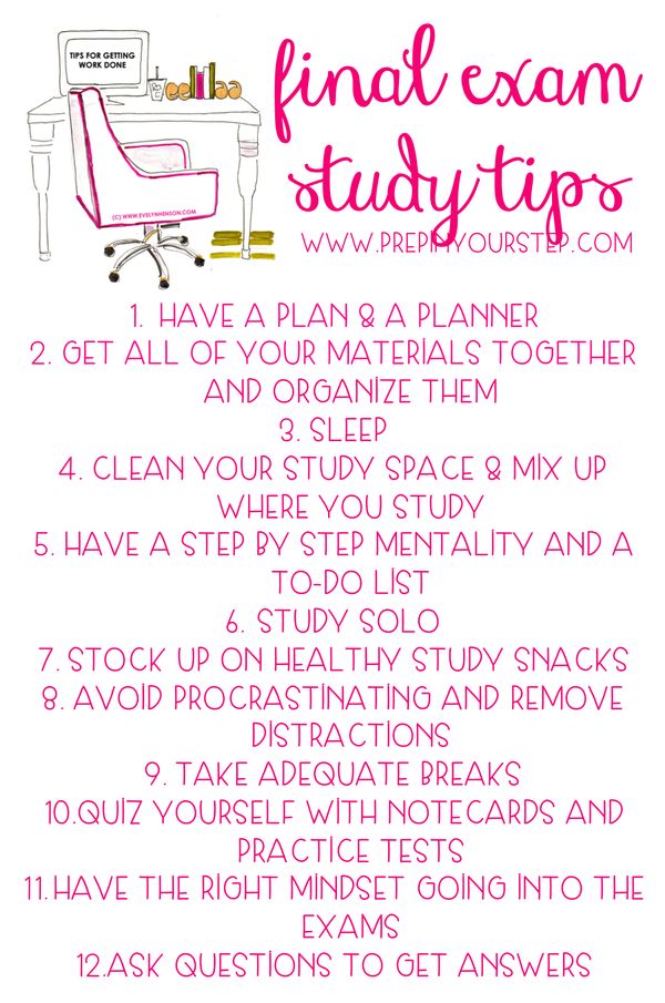 Prep In Your Step Final Exam Study Tips Prep In Your Step Final Exam Study Tips