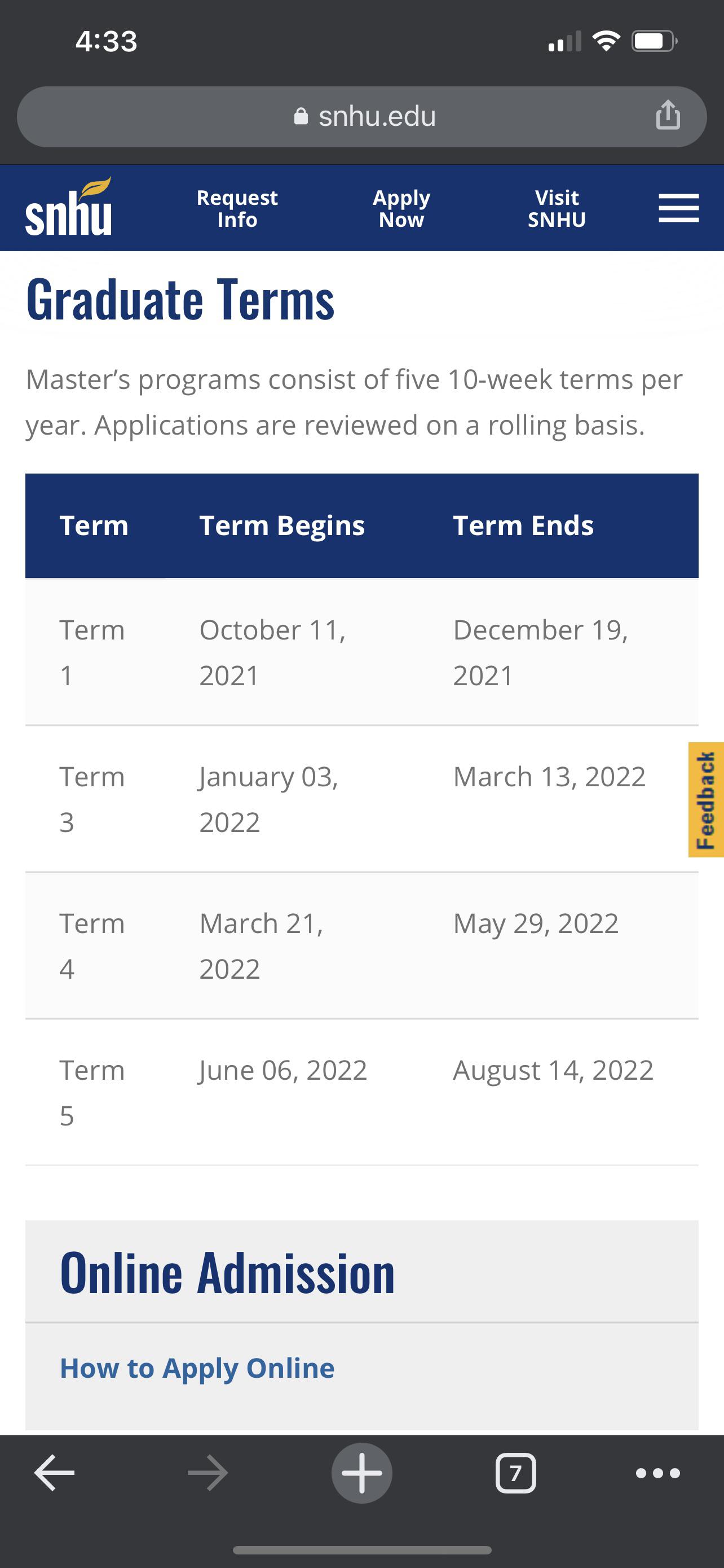 5 SNHU Online Term Tips