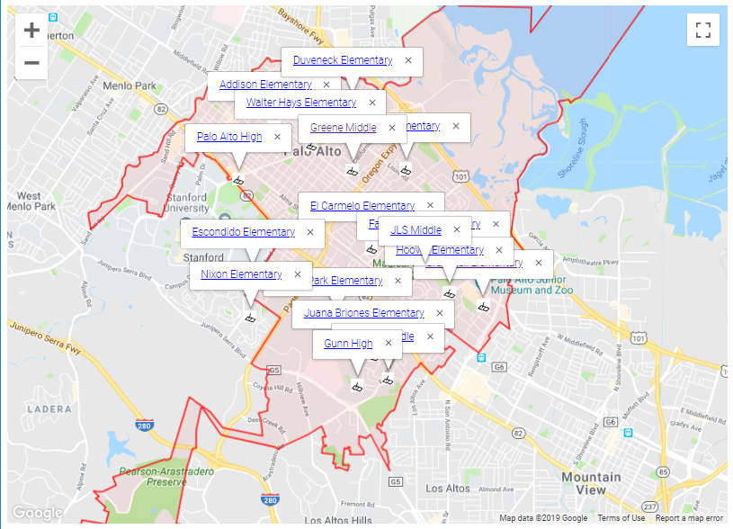 5 Palo Alto Zip Codes